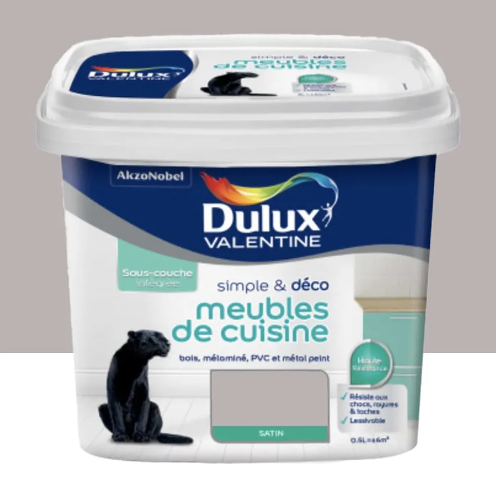 Peinture Meubles de cuisine Dulux Valentine Simple & Déco Macaron glacé