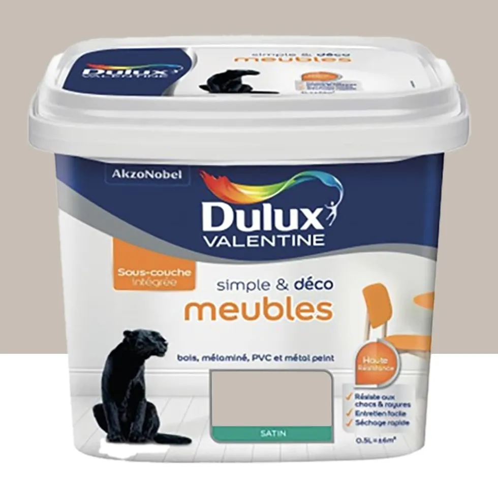 Peinture Meubles Dulux Valentine Simple & Déco Sable gris