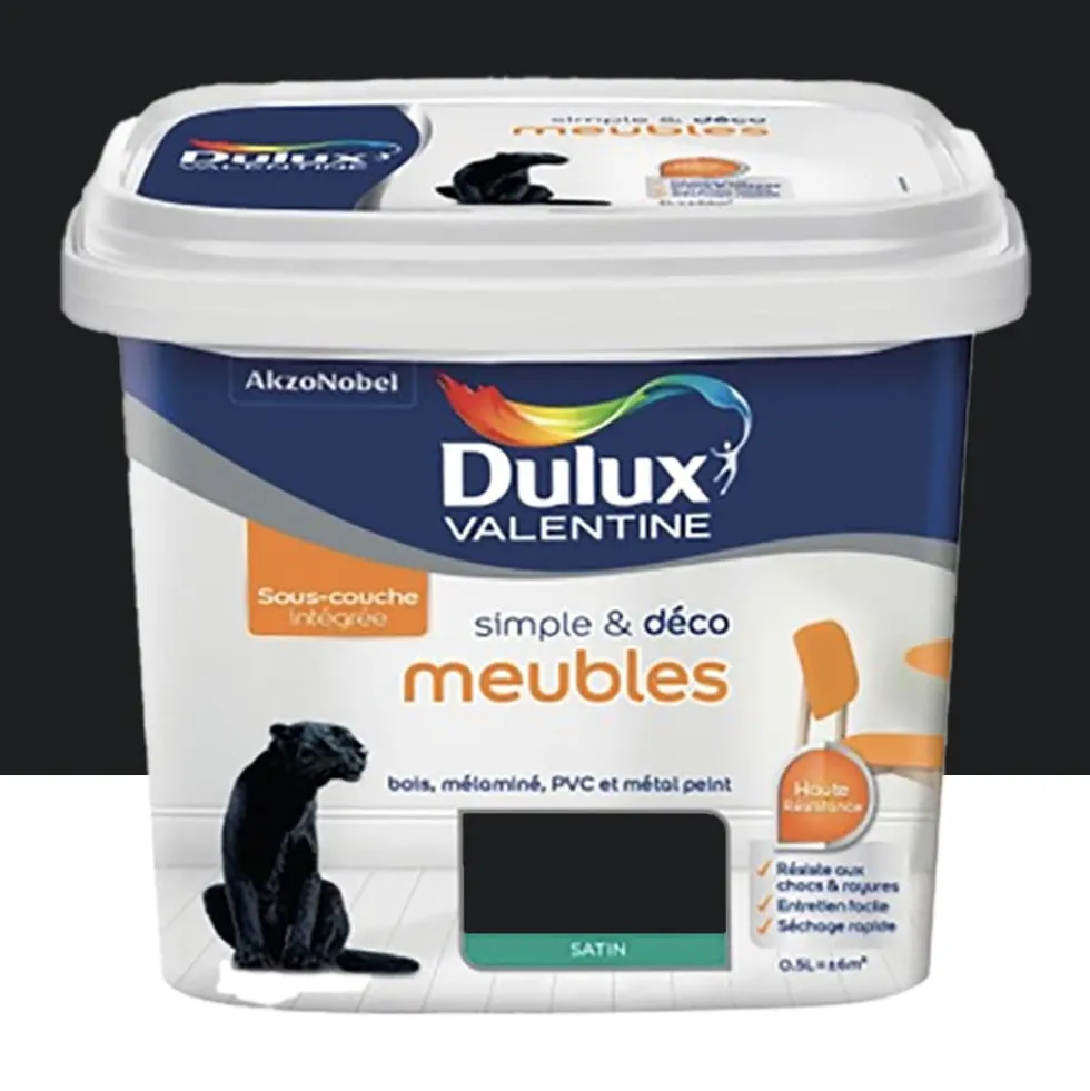 Peinture Meubles Dulux Valentine Simple & Déco Noir