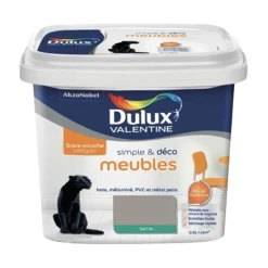 Peinture Meubles Dulux Valentine Simple & Déco Gris chaud