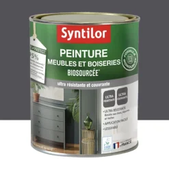 Peinture meubles et boiseries biosourcée SYNTILOR roche marine mat velours