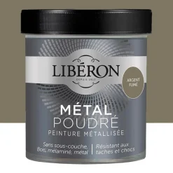 Peinture métallisée Libéron Métal Poudré Argent fumé