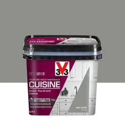 Peinture Multi-Matériaux Cuisine V33 Déco LAB Gris taupe Satin