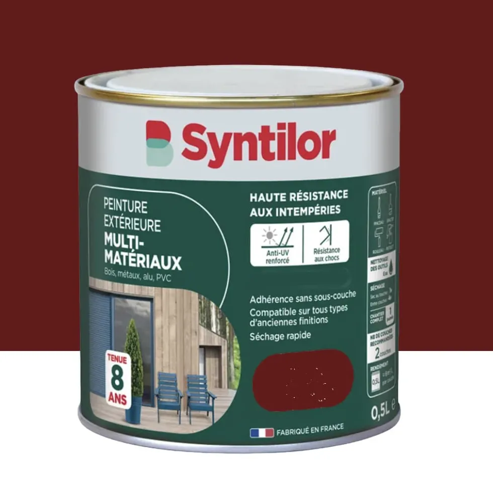 Peinture Multi-Matériaux Extérieure SYNTILOR Rouge Basque