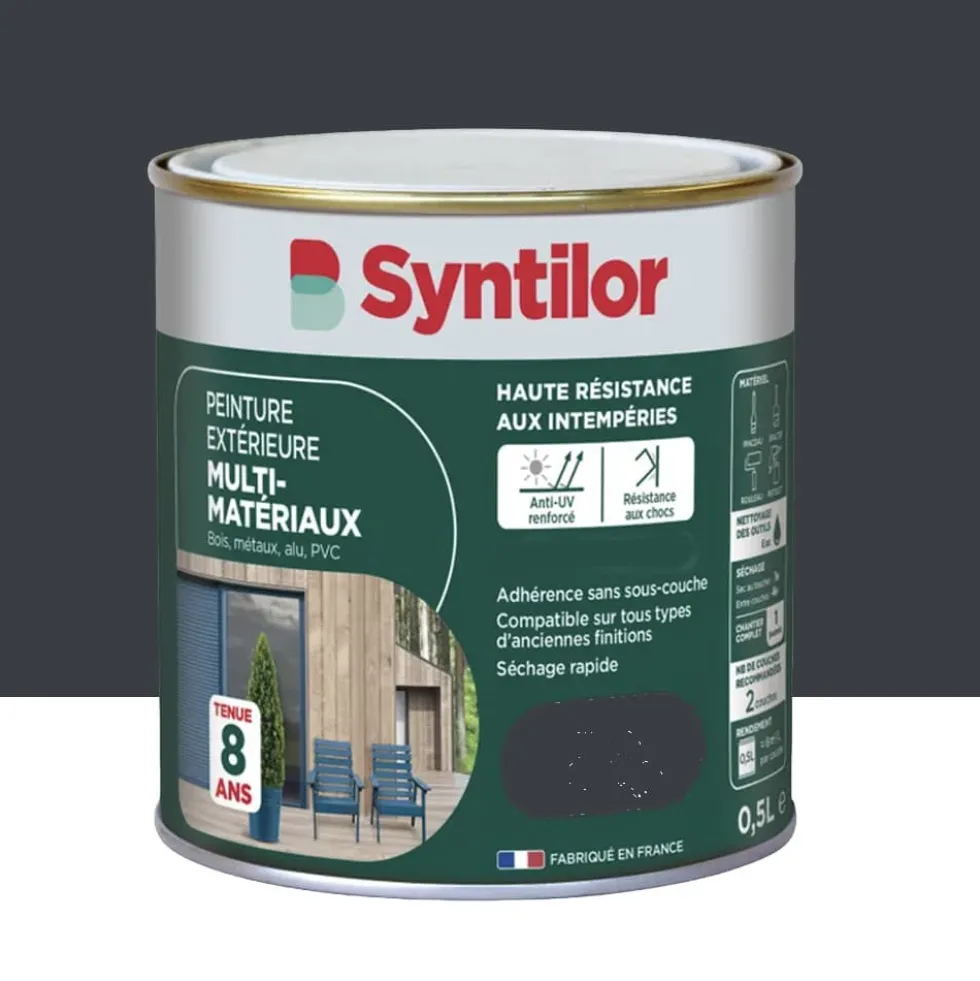 Peinture Multi-Matériaux Extérieure SYNTILOR Gris Anthracite