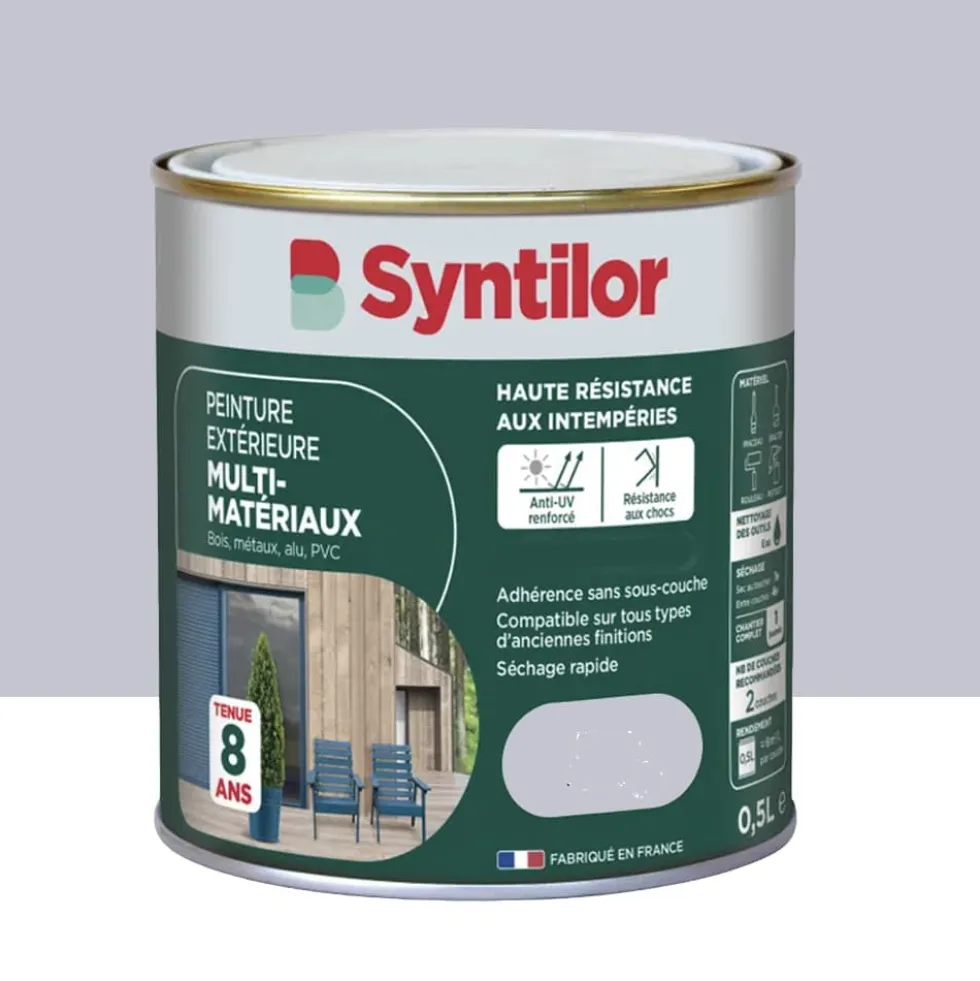 Peinture Multi-Matériaux Extérieure SYNTILOR Gris alu