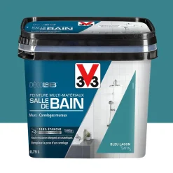 Peinture Multi-Matériaux Salle de bain V33 Deco Lab Bleu lagon
