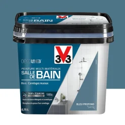 Peinture Multi-Matériaux Salle de bain V33 Deco Lab Bleu Profond