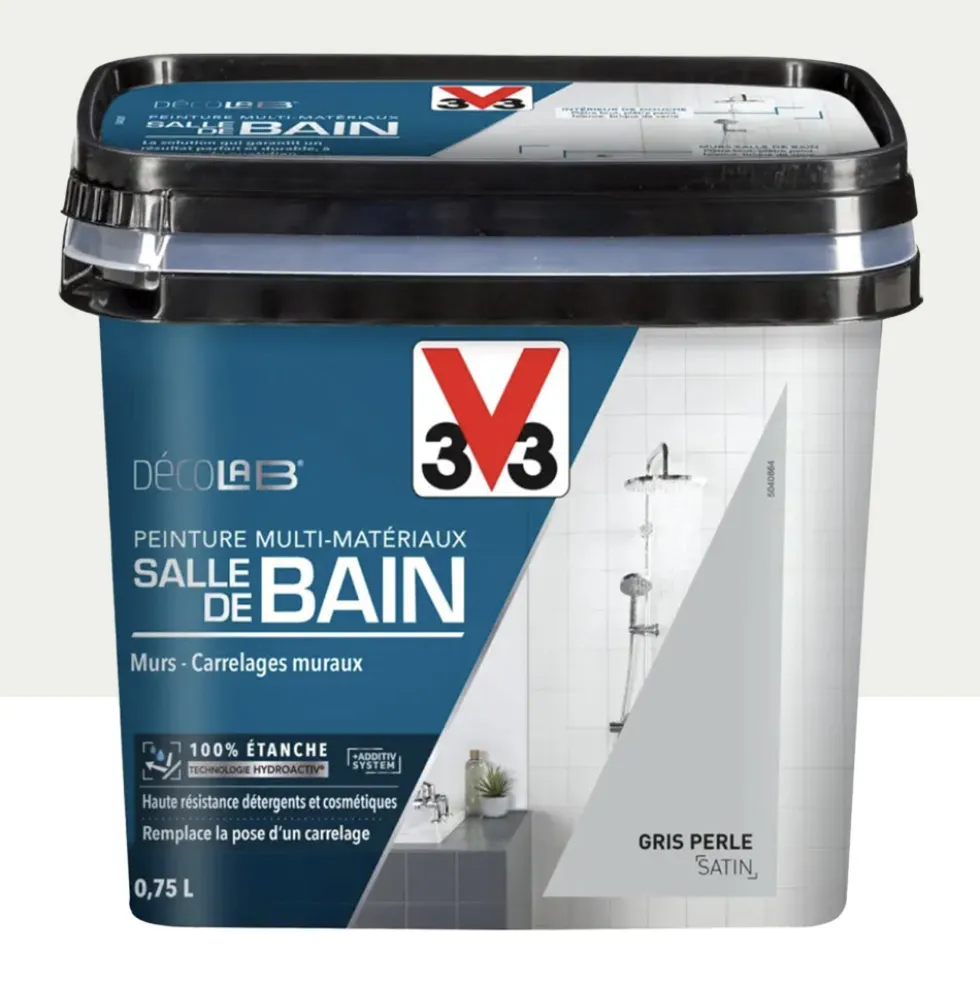 Peinture Multi-Matériaux Salle de bain V33 Deco Lab Gris perle
