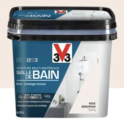 Peinture Multi-Matériaux Salle de bain V33 Deco Lab Rose nenuphar