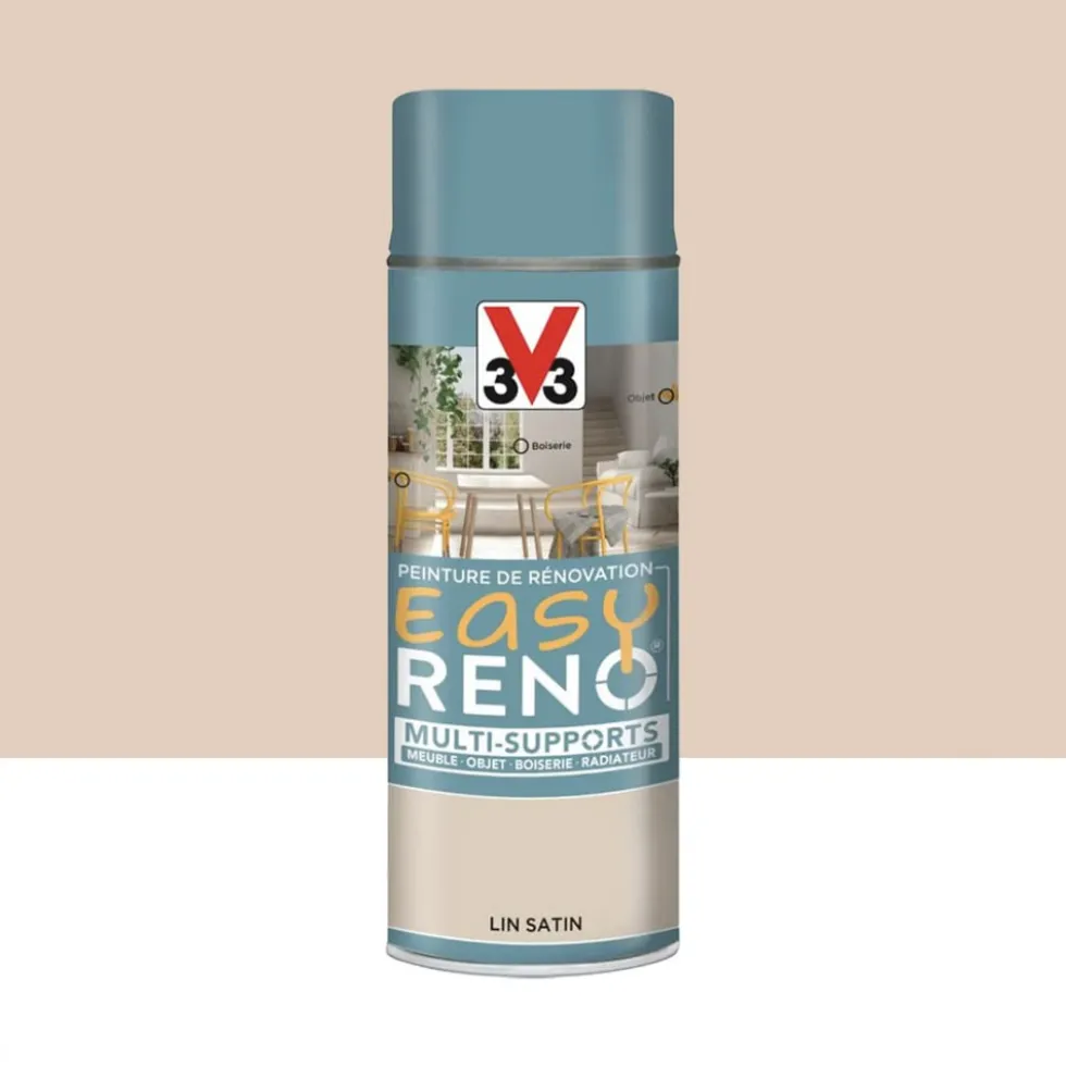 Peinture Multi-Supports Aérosol V33 Easy Réno Lin