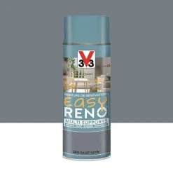 Peinture Multi-Supports Aérosol V33 Easy Réno Gris galet