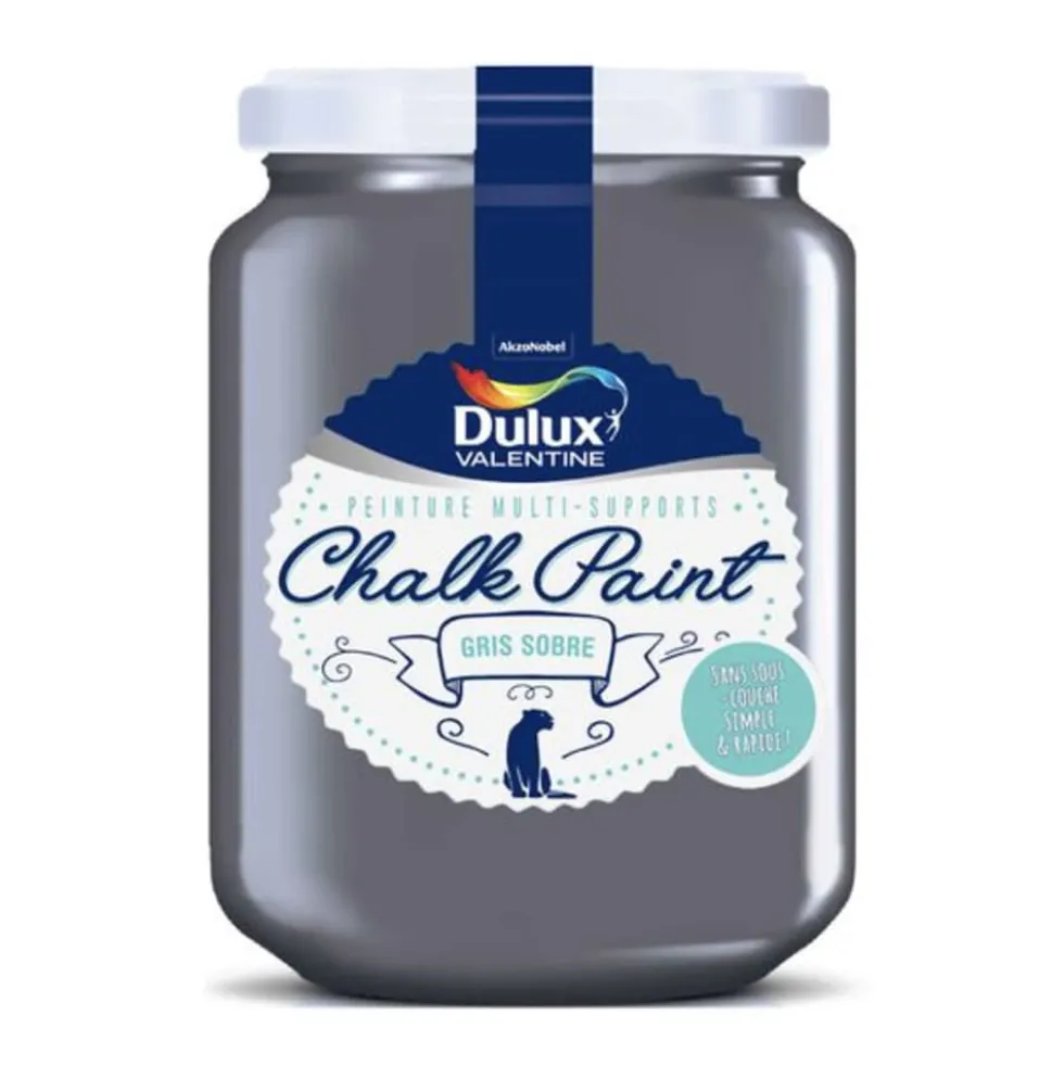 Peinture Multi-Supports Dulux Valentine Chalk Paint Gris sobre