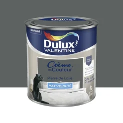 Peinture multi-supports Dulux Valentine Crème de Couleur Mat velouté Pierre de lave