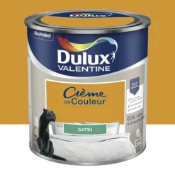Peinture multi-supports Dulux Valentine Crème de Couleur Satin Miel