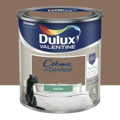 Peinture multi-supports Dulux Valentine Crème de Couleur Satin Havane