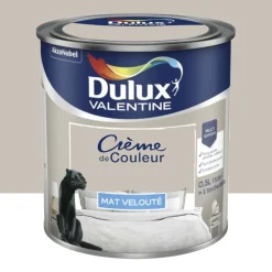 Peinture multi-supports Dulux Valentine Crème de Couleur Mat velouté Lin intense