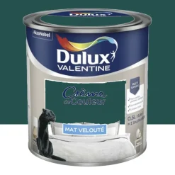 Peinture multi-supports Dulux Valentine Crème de Couleur Mat velouté Emeraude