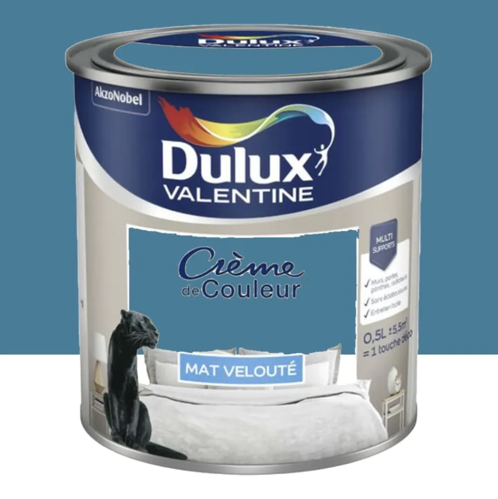 Peinture multi-supports Dulux Valentine Crème de Couleur Mat velouté Marée haute