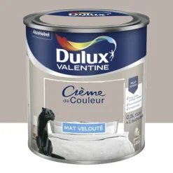 Peinture multi-supports Dulux Valentine Crème de Couleur Mat velouté Marron Glacé