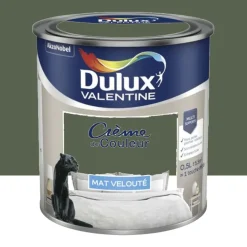 Peinture multi-supports Dulux Valentine Crème de Couleur Mat velouté Vert tropical