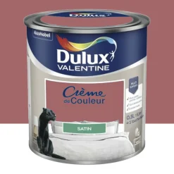 Peinture multi-supports Dulux Valentine Crème de Couleur Satin Grès Rose