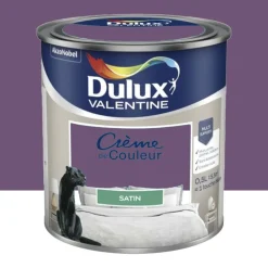 Peinture multi-supports Dulux Valentine Crème de Couleur Satin Prune