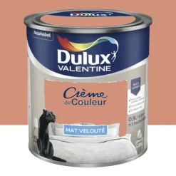 Peinture multi-supports Dulux Valentine Crème de Couleur Mat velouté cuivre rose