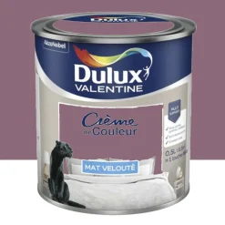 Peinture multi-supports Dulux Valentine Crème de Couleur Mat velouté Figue