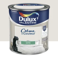 Peinture multi-supports Dulux Valentine Crème de Couleur Satin Fleur de coton