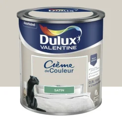 Peinture multi-supports Dulux Valentine Crème de Couleur Satin Galet