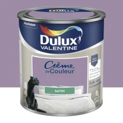 Peinture multi-supports Dulux Valentine Crème de Couleur Satin Glycine