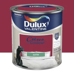 Peinture multi-supports Dulux Valentine Crème de Couleur Satin Framboise