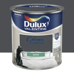 Peinture multi-supports Dulux Valentine Crème de Couleur Satin Poivre