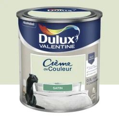 Peinture multi-supports Dulux Valentine Crème de Couleur Satin Tendrement Vert