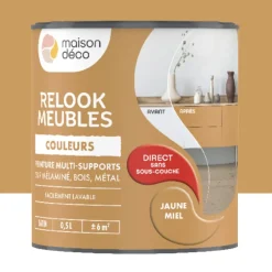 Peinture multi-supports Maison Déco Relook Meubles Les couleurs Satin Jaune miel