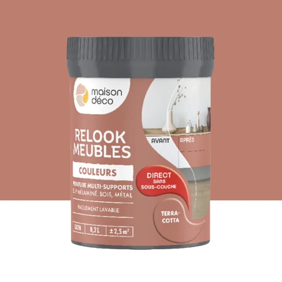 Peinture multi-supports Maison Déco Relook Meubles Les couleurs Satin Terracotta