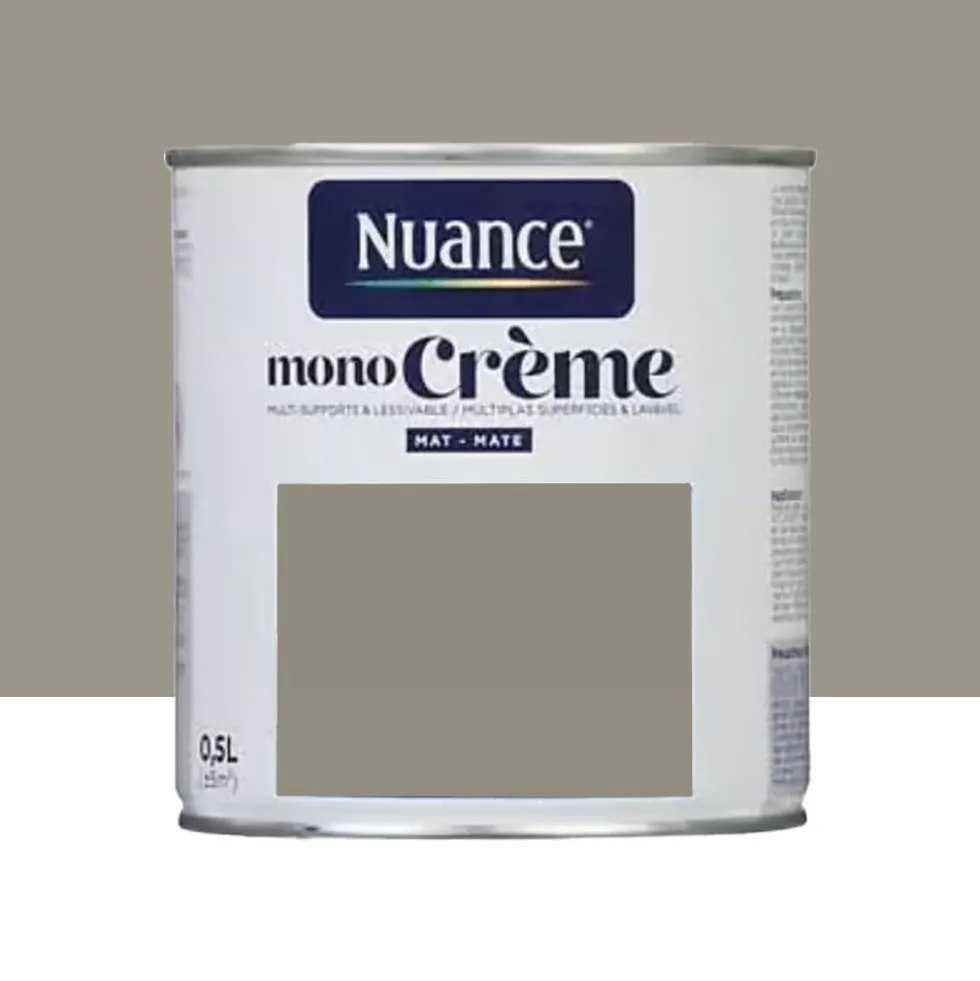 Peinture multi-supports NUANCE MonoCrème Mat Mage gris
