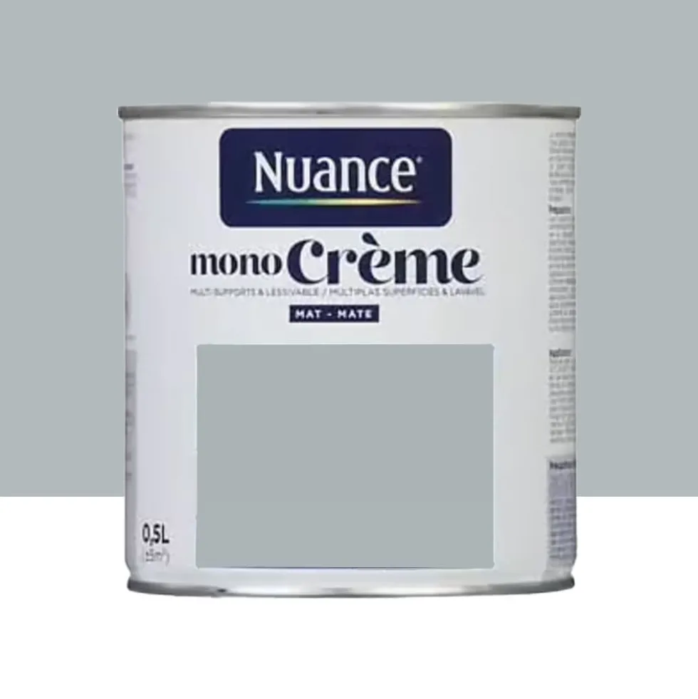 Peinture multi-supports NUANCE MonoCrème Mat Matière grise