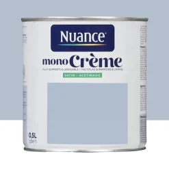 Peinture multi-supports NUANCE MonoCrème Satin Peur bleue