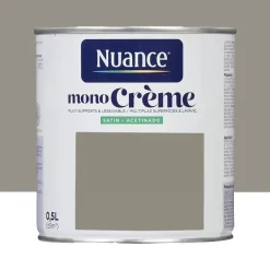 Peinture multi-supports NUANCE MonoCrème Satin Mage gris