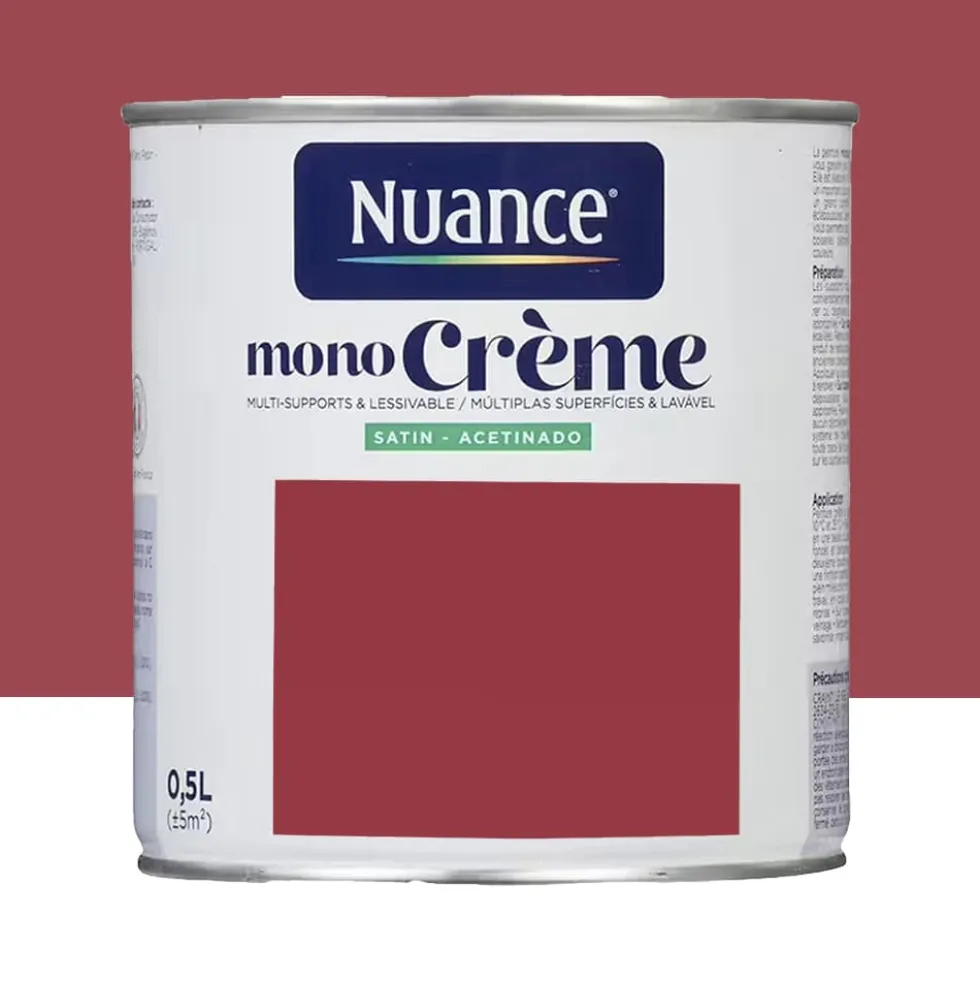 Peinture multi-supports NUANCE MonoCrème Satin Rosa Lit