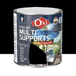 Peinture Multi-Supports Top3+ OXI Noir Brillant
