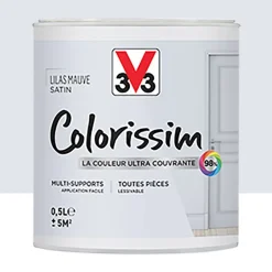 Peinture Multi-supports V33 Colorissim Satin Lilas mauve