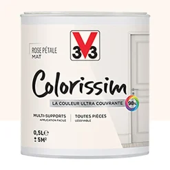 Peinture Multi-supports V33 Colorissim Mat Rose pétale