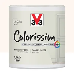 Peinture Multi-supports V33 Colorissim Mat Lin clair