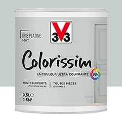 Peinture Multi-supports V33 Colorissim Mat Gris Platine