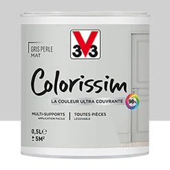 Peinture Multi-supports V33 Colorissim Mat Gris perle