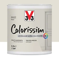 Peinture Multi-supports V33 Colorissim Mat Dragée
