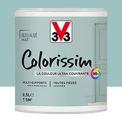 Peinture Multi-supports V33 Colorissim Mat Bleu alizée